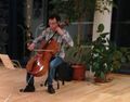Cellokonzert mit Ali Sak -Bei der Probe